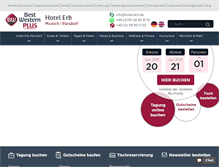 Tablet Screenshot of hotel-erb.de